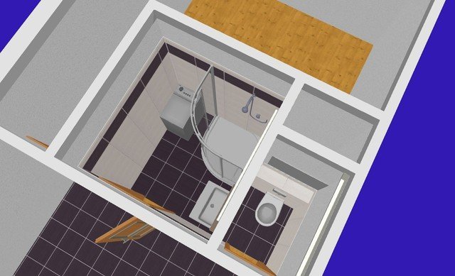 Grafický návrh - 3D vizualizace koupelny